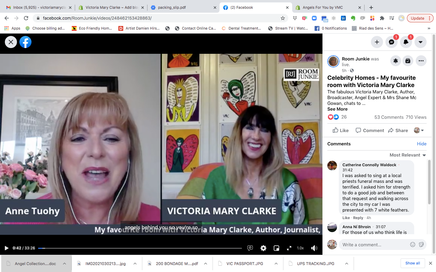 Talking about Angels on Room Junkie Show